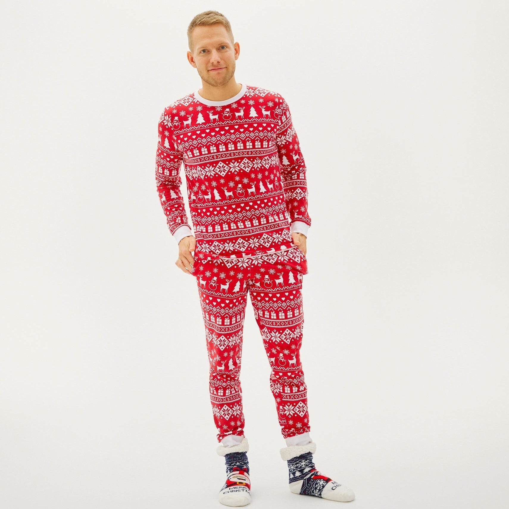 The Peaceful Pigiama Bordeaux - Uomo.